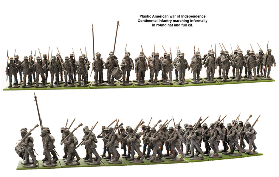 Perry AW 250 Continental Infantry boîte figurines 38 pièces 1776-1783