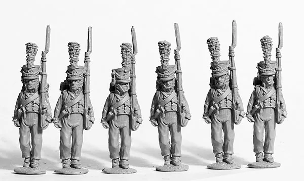 Perry Miniatures Napoleonic NCR 43 Mousquetaires figurines marche
