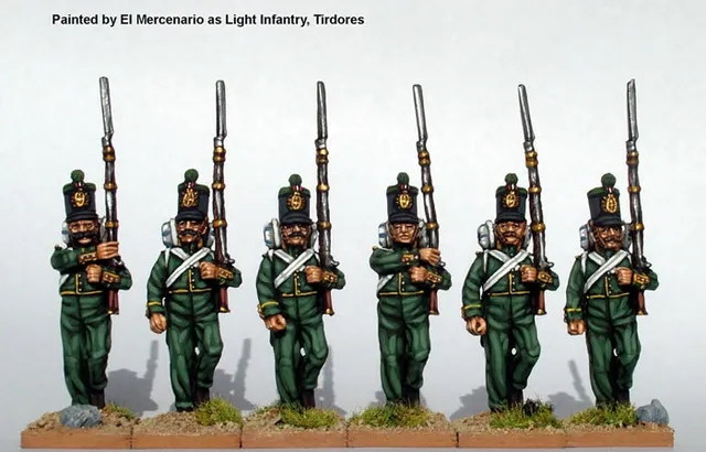 Perry Miniatures Carlist War ISA7 infanterie en marche métal 28mm
