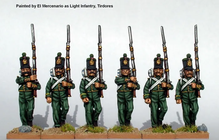 Perry Miniatures Carlist War ISA7 infanterie en marche métal 28mm
