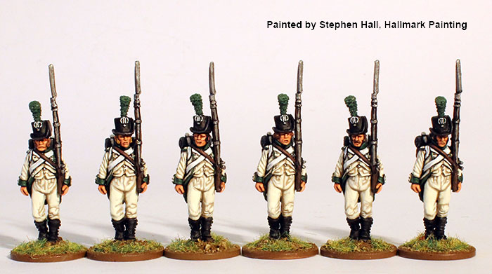 Perry Miniatures Napoleonic NCR 19 fusiliers figurines marche