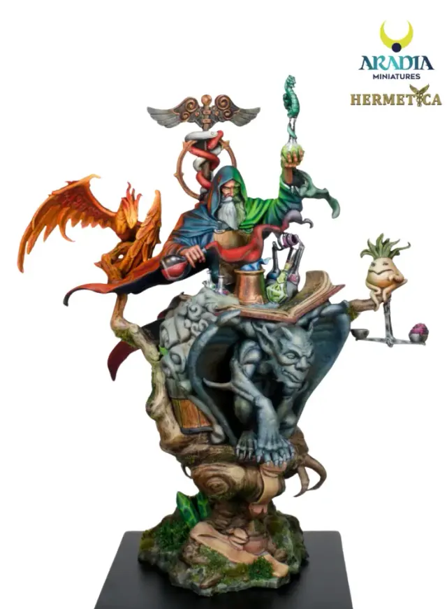 Aradia Minis Hermetica Mejnour Alchemist figurine résine