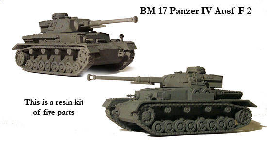 Perry World War 2 BM 17 maquette char Panzer IV F2