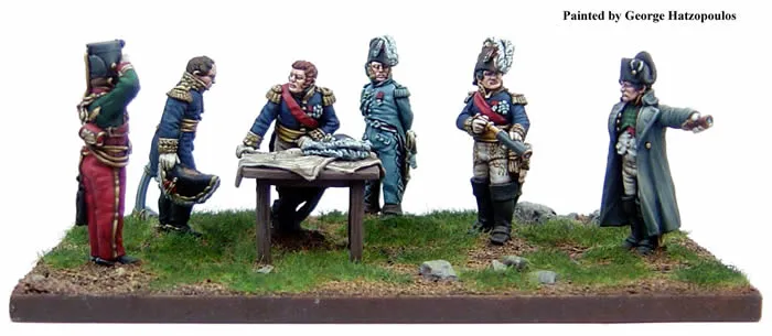 Perry FN1 Napoléon et état-major figurines 28mm partie 1
