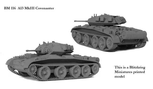Perry Miniatures World War 2 BM116 A13 Mk III Covenanter char 28mm