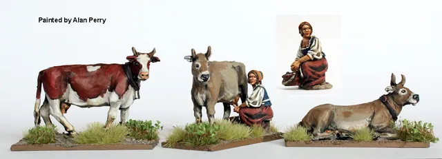 Perry Miniatures Napoleonic NX11 laitière vaches figurines métal