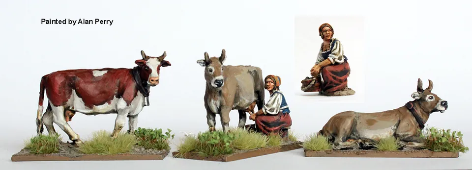Perry Miniatures Napoleonic NX11 laitière vaches figurines métal