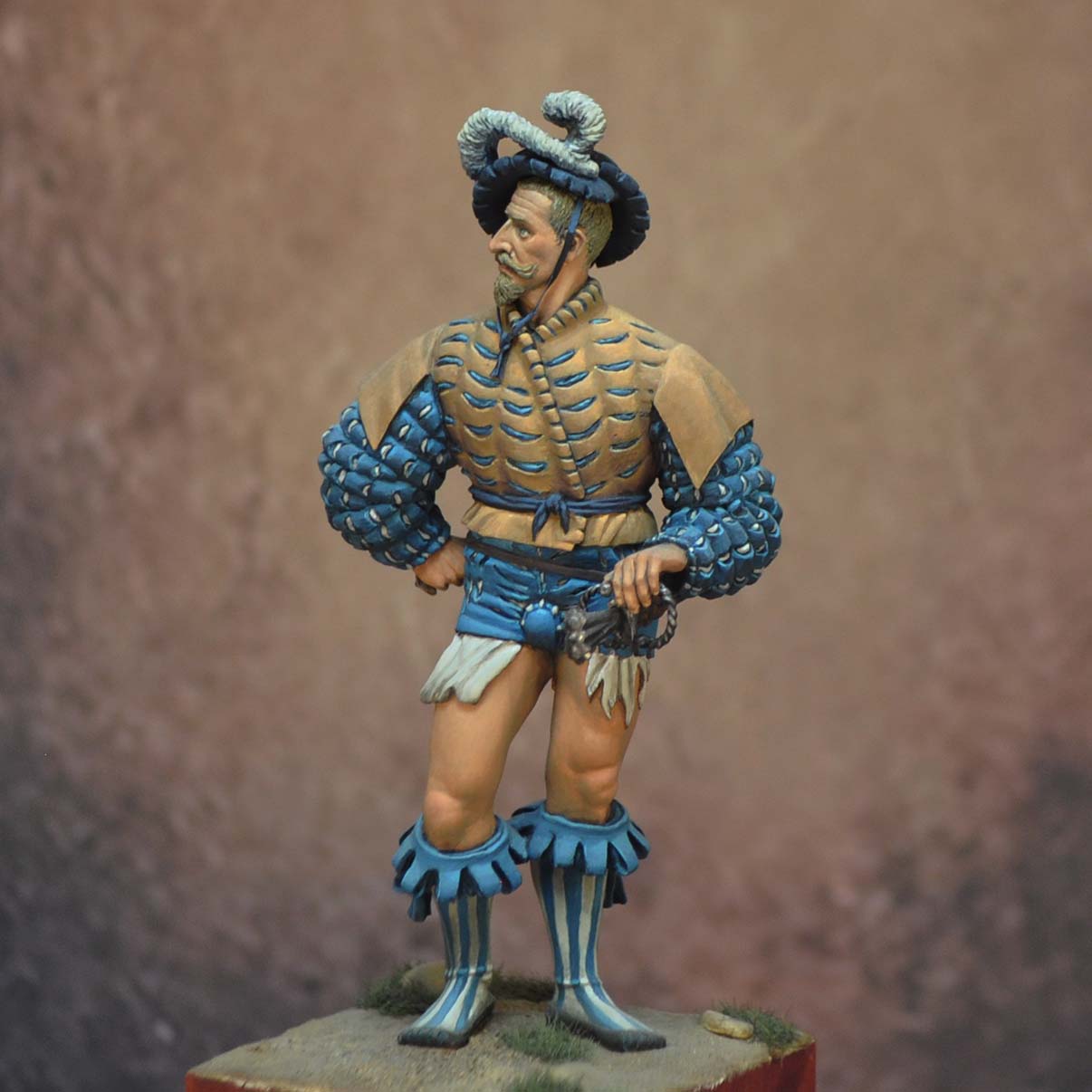 Art Girona 70mm Landsknecht 1520 figurine Renaissance