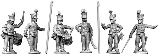Perry Miniatures Napoleonic NBK6 commandement ligne figurines 28mm