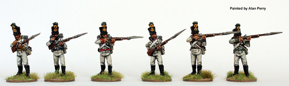 Perry Napoleonic AN 62 figurines fusiliers allemands shako