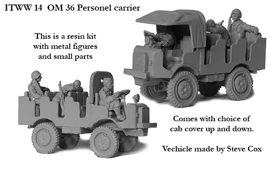 Perry ITWW14 OM36 transporteur maquette résine