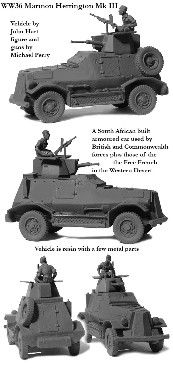 Perry WW36 Marmon Herrington Mk III maquette résine 28mm