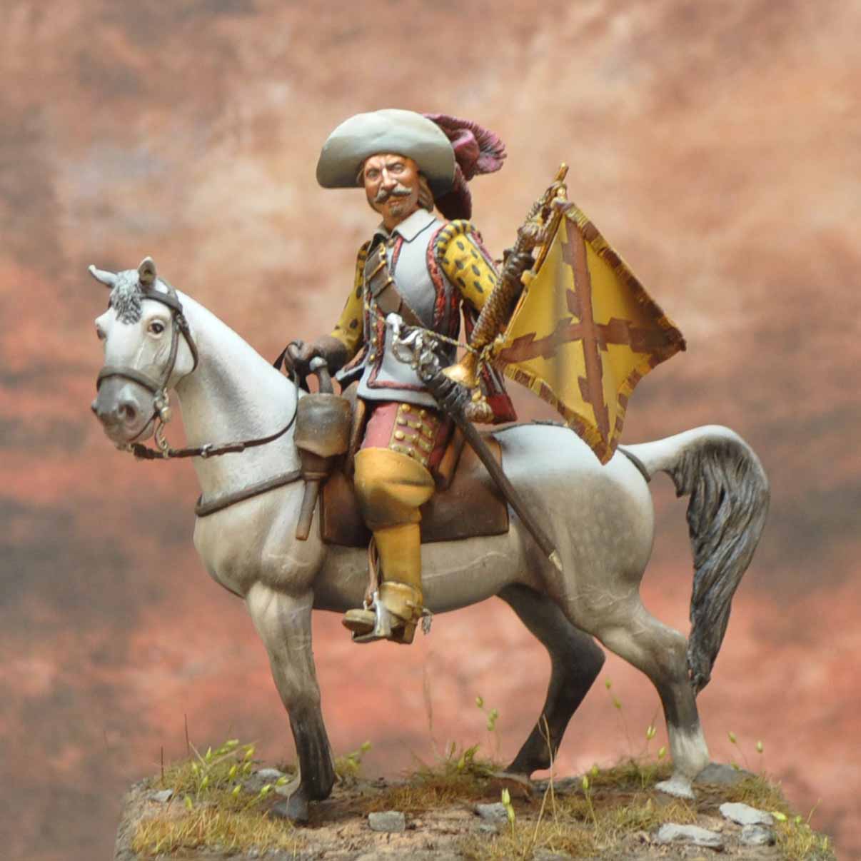 Art Girona Spanish Serie trompette guerre Trente Ans figurine