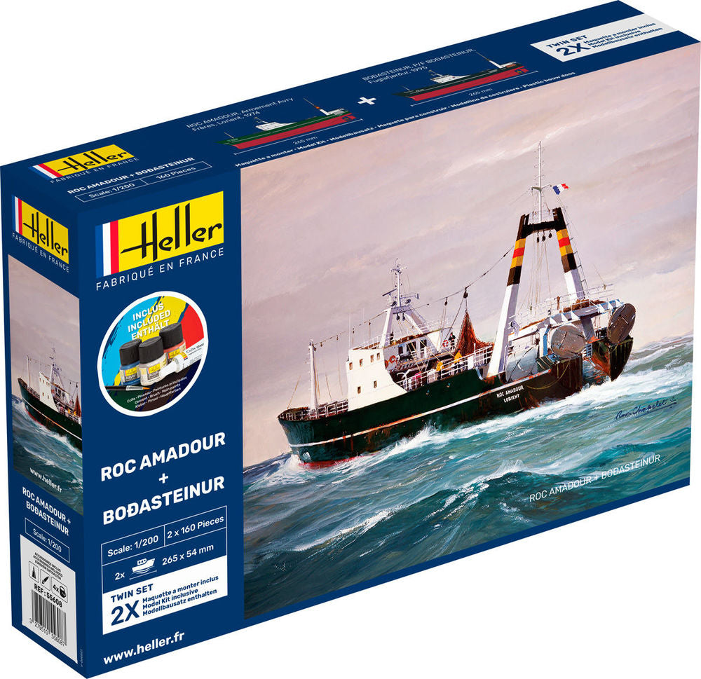 Heller Twinset Roc Amadour Bordasteinur 1/200 maquette bateau kit
