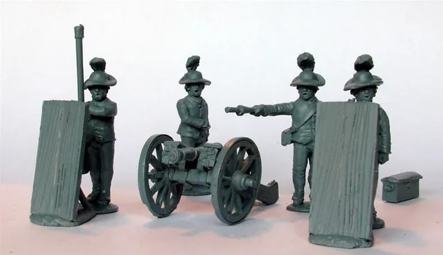 Perry AW114 figurines artillerie royale canon Butterfly 3 livres
