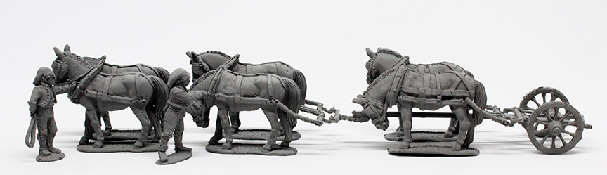 Perry Miniatures Napoleonic SPA 42 caisson mules figurines 28mm