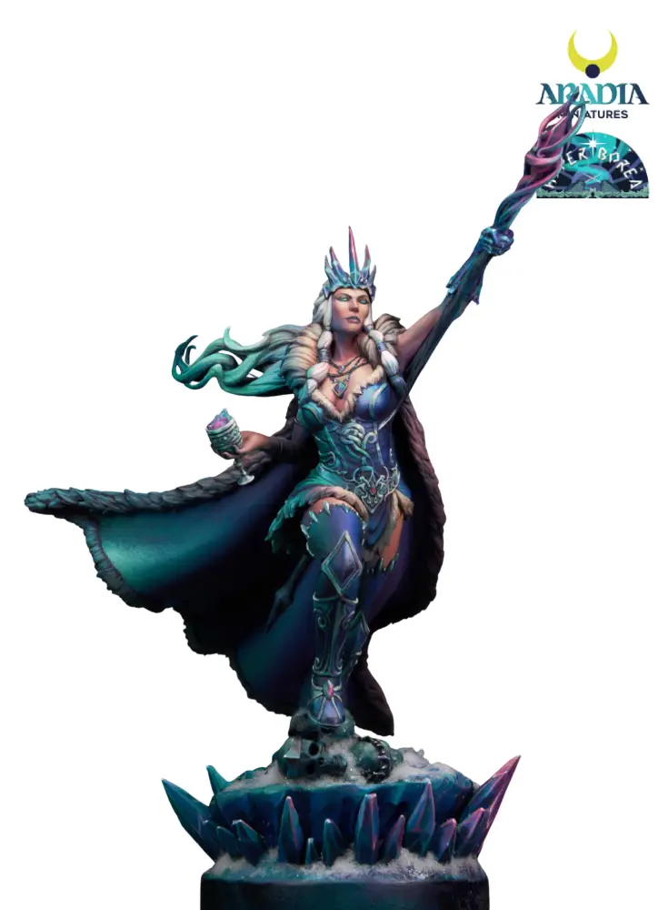 Aradia Minis Hyperborea Skadi figurine résine 75mm