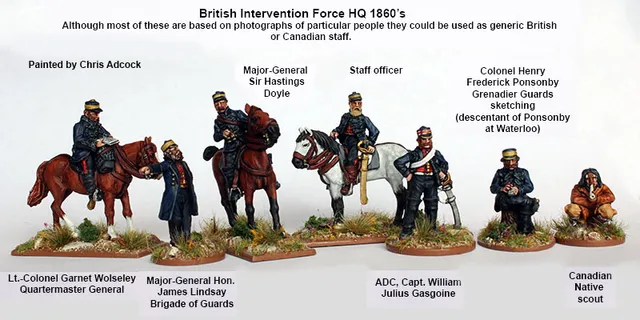 Perry Miniatures British Intervention Force BIF 44 figurines commandement
