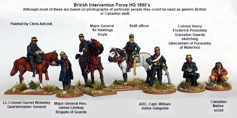 Perry Miniatures British Intervention Force BIF 44 figurines commandement
