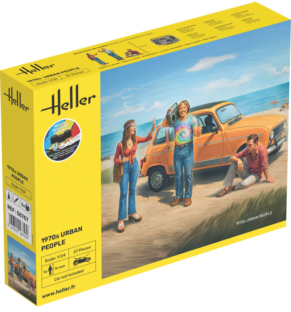 Heller Starter Kit 1970s Citadins figurines civiles 1/24