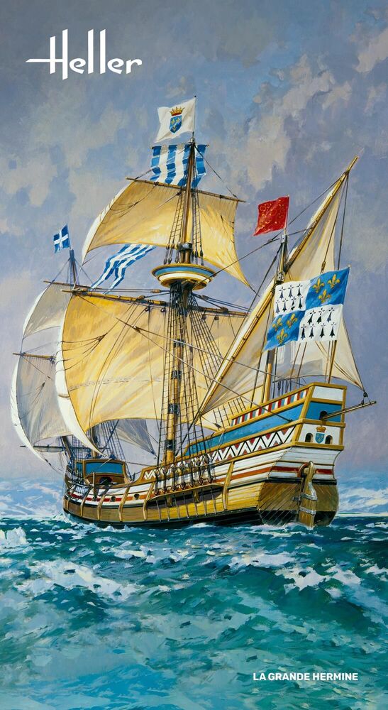 Heller Historical La Grande Hermine maquette bateau 1/150