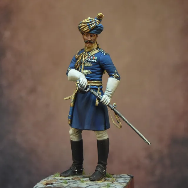 Art Girona 70mm Risaldar-Major 15th Lancers figurine 1937
