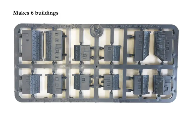 Perry Miniatures B60 TravelBattle Houses maquette 6 maisons