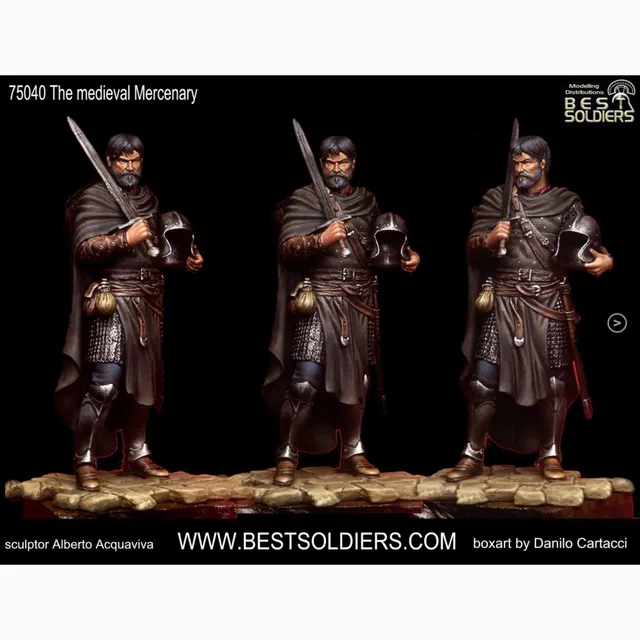 Art Girona Miniatures Medieval Mercenary figurine 54mm Moyen Âge
