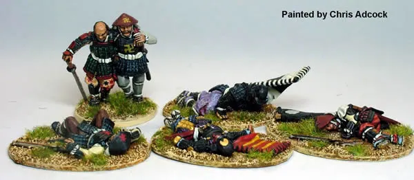 Perry Samurai SAM34 figurines morts et blessés