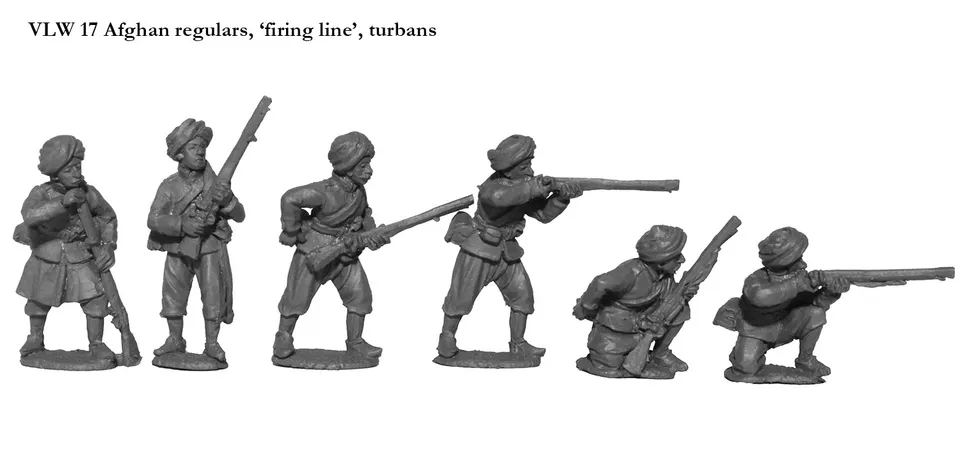Perry VLW 17 réguliers afghans turbans ligne de tir