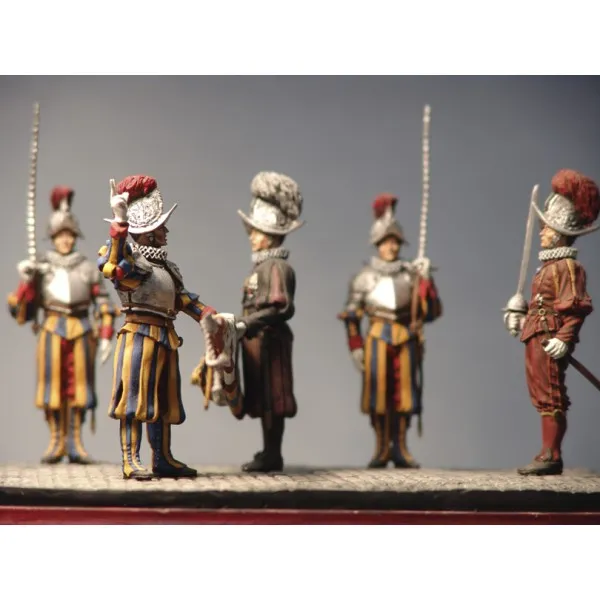 ART GIRONA Swiss Guard Flag Swearing diorama à peindre 54mm