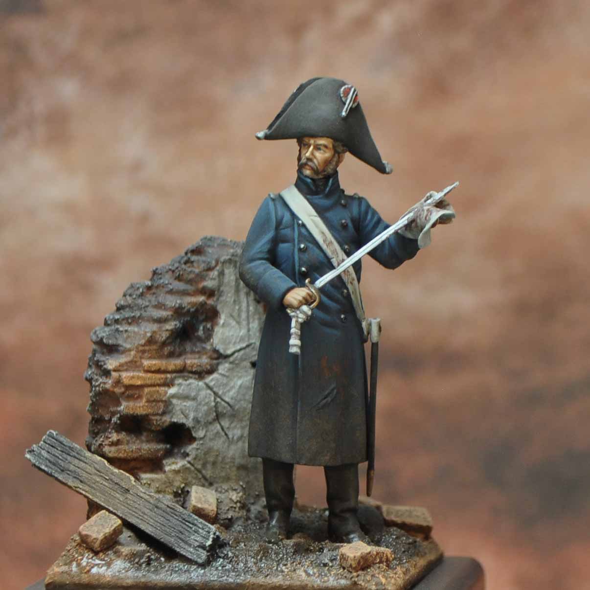 Art Girona Napoleonic Lieutenant Vistule 1809 figurine 54mm