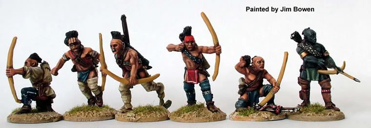 Perry AW32 Guerriers arcs figurine escarmouche Amérique