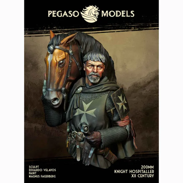 Art Girona Miniatures Knight Hospitaller figurine 54mm XIIe siècle