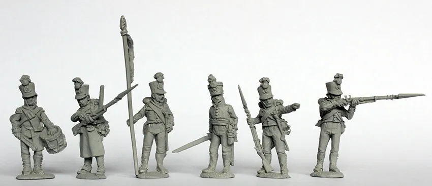 Perry Miniatures Napoleonic AN61 figurines commandement shako
