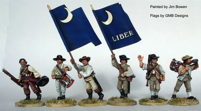 Perry Miniatures AW135 milice du sud commandement figurines