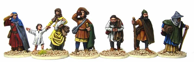 Perry Crusades CU27 pèlerins figurines 28mm métal