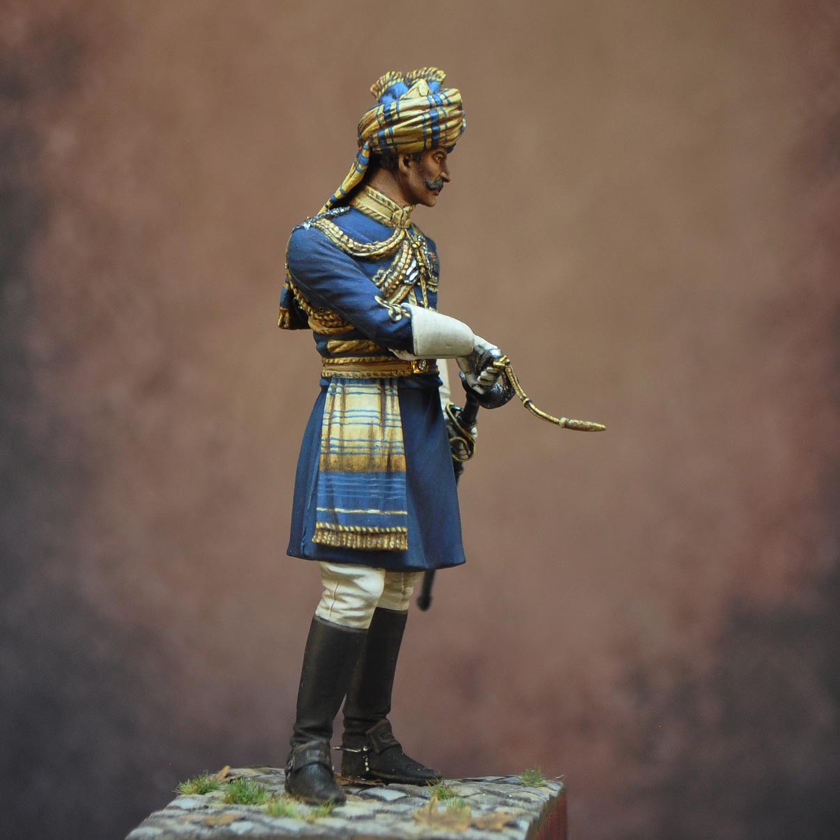 Art Girona 70mm Risaldar-Major 15th Lancers figurine 1937
