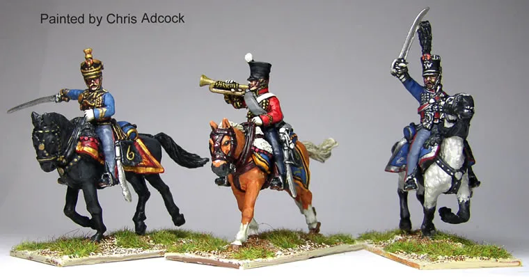 Perry Miniatures Napoleonic DB22 Hussar figurines Command charging métal