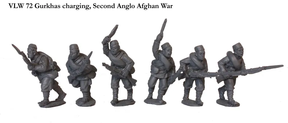 Perry Miniatures Little Wars VLW72 figurines gurkhas charge 28mm