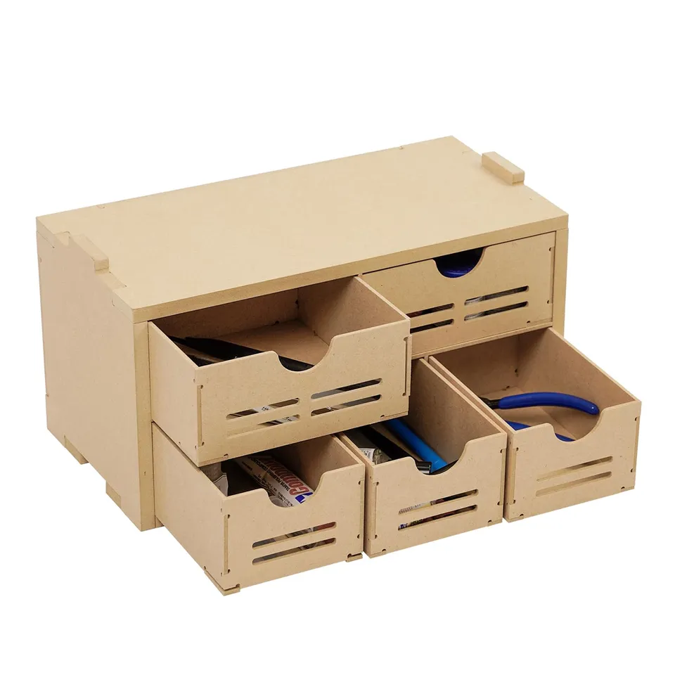 Bucasso Hobby Organizer GK2 rack tiroirs bois MDF