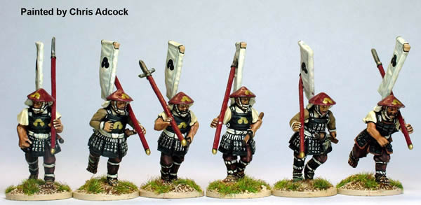 Perry Miniatures SAM26 figurines ashigaru yari course
