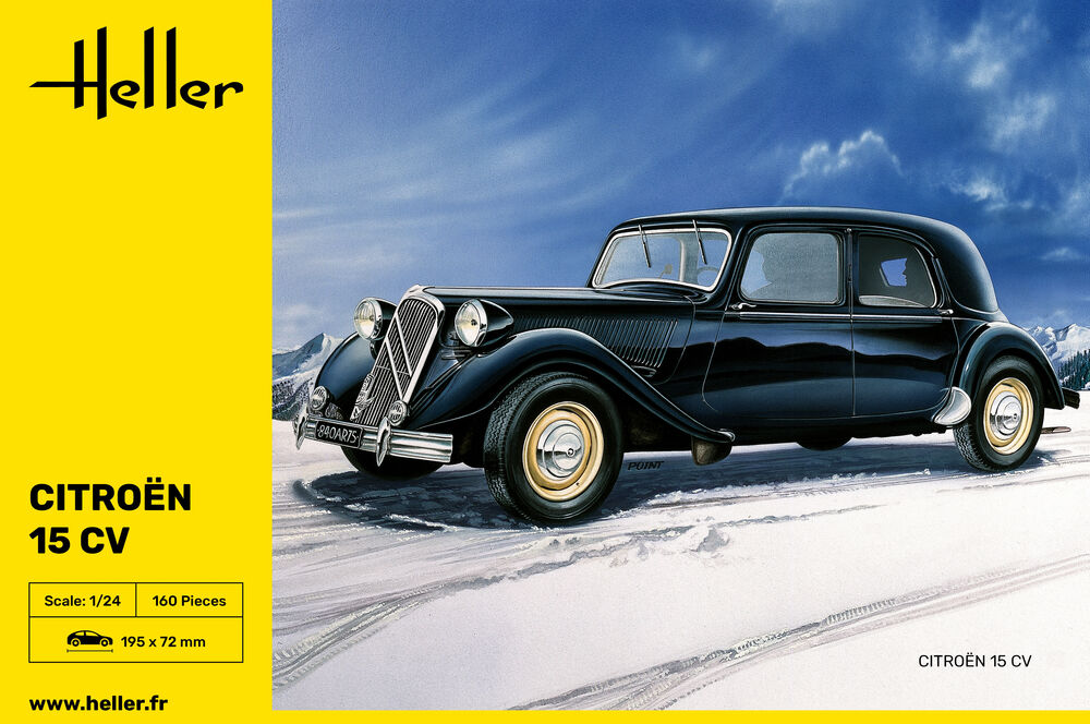 Heller Historical Collection Citroën 15 CV maquette voiture 1/24