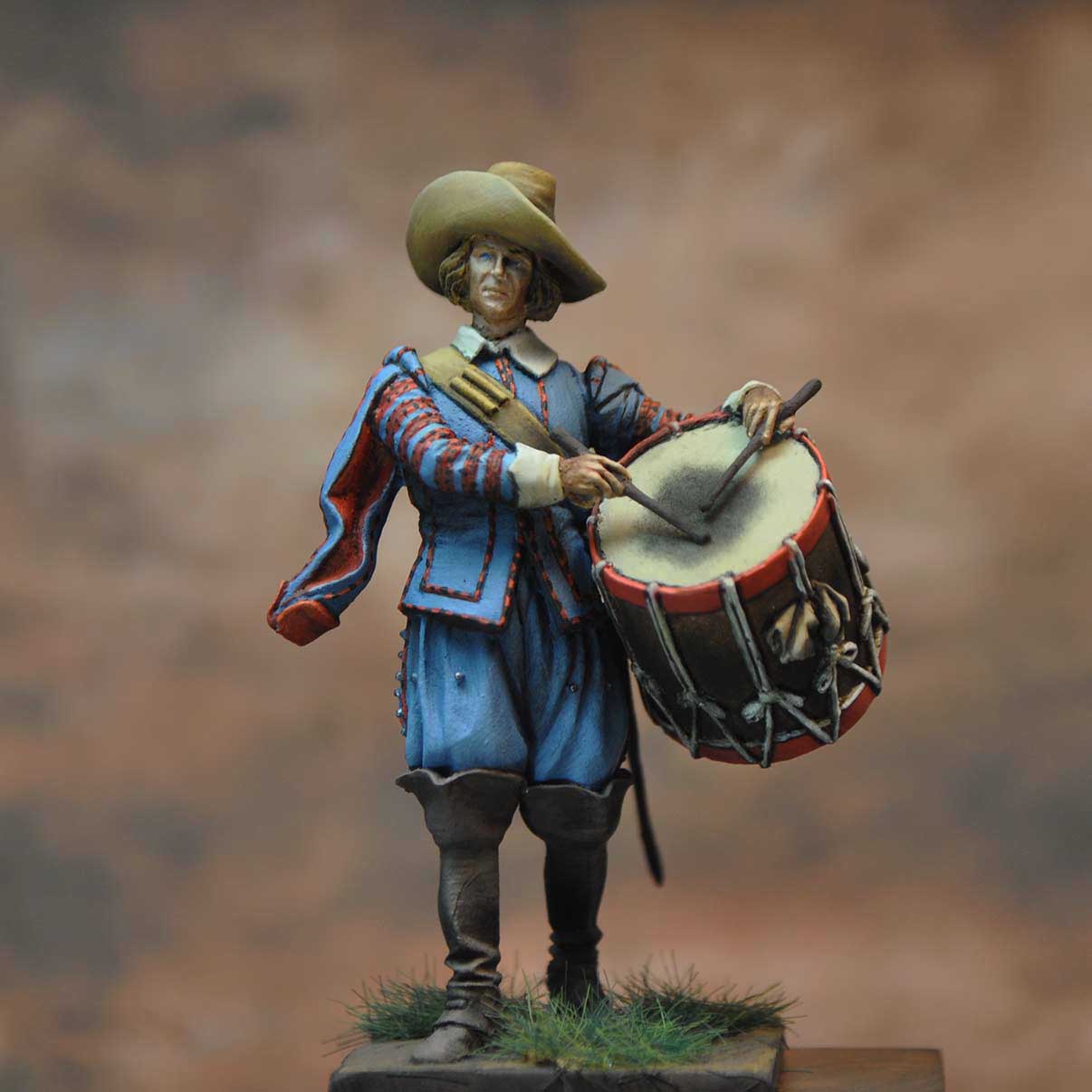 Art Girona General Serie Tambour Dragons Saxons 54 mm