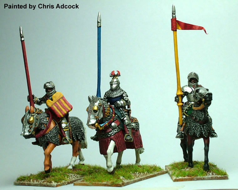 Perry Miniatures AO11 hommes d'armes montés armure blanche 28mm