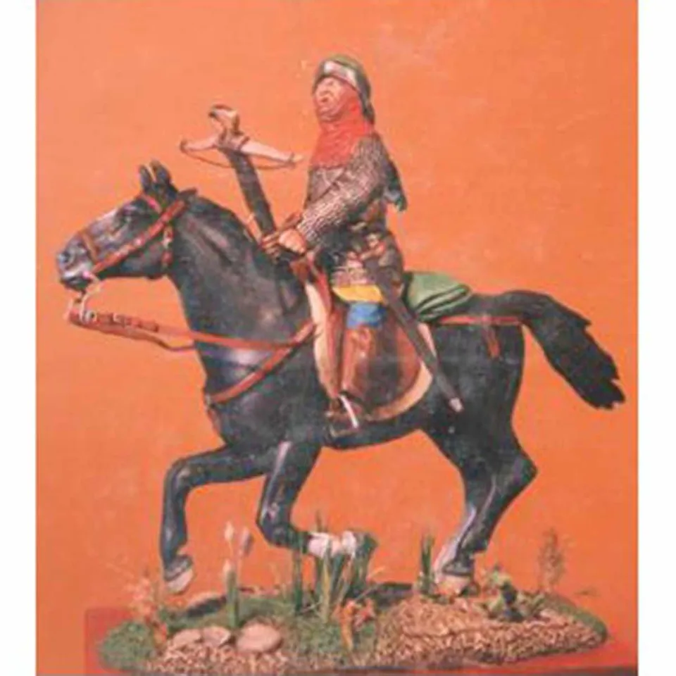 ART GIRONA Miniatures Arbalétrier à cheval XIVe figurine médiévale
