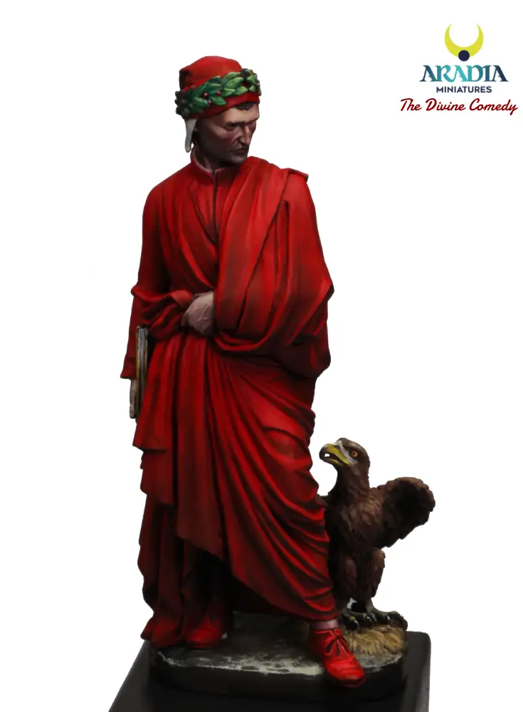 Aradia Dante Alighieri figurine poète Divine Comédie à peindre