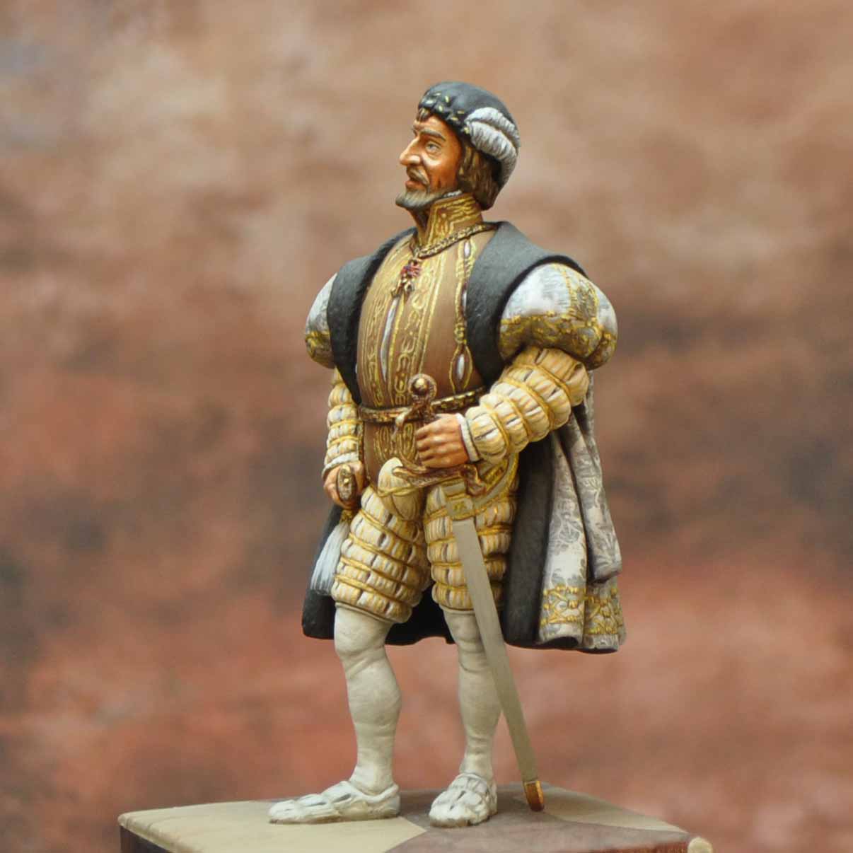 Art Girona Spanish Serie Emperor Charles I of Spain and V figurine