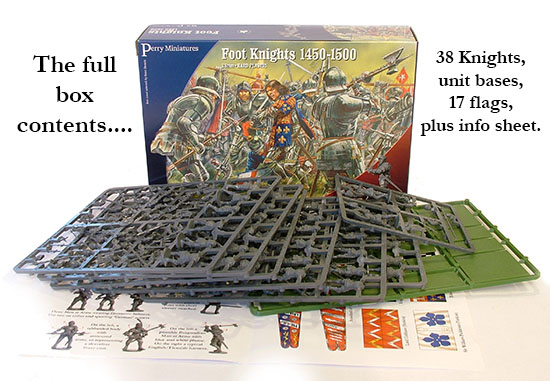 Perry Miniatures WR 50 box set chevaliers à pied 1450-1500