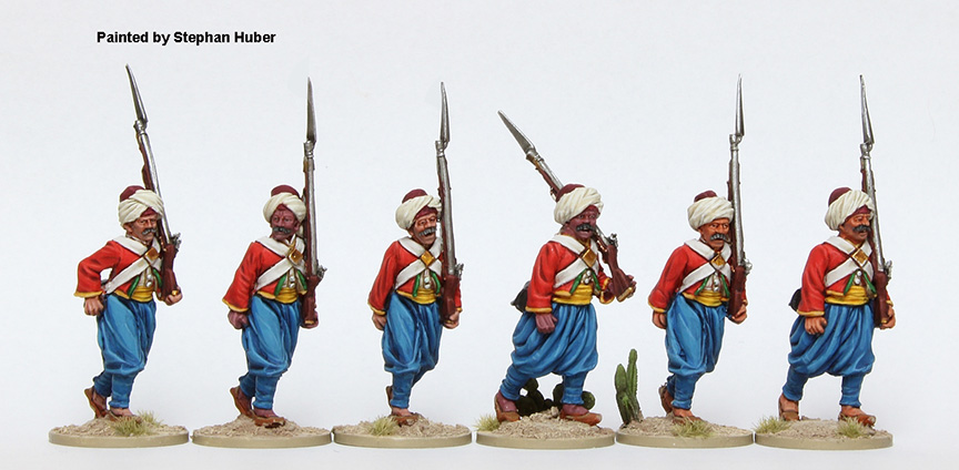 Perry Miniatures Napoleonic OT 8 figurines arnauts marche